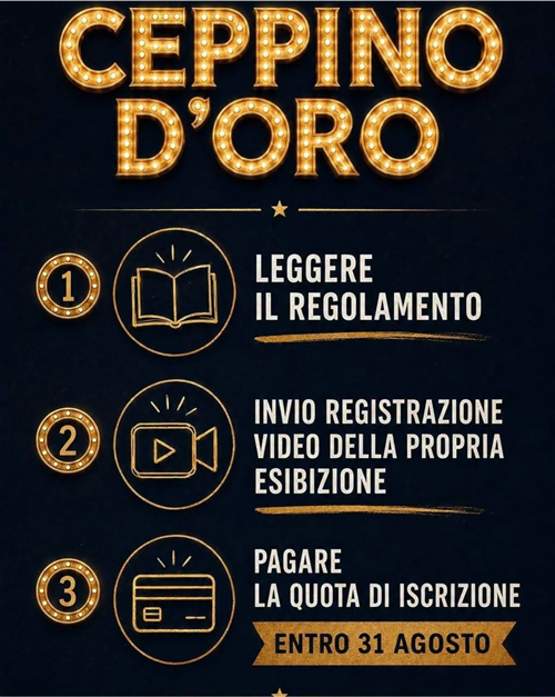 Modalità di iscrizione al Ceppino d'Oro