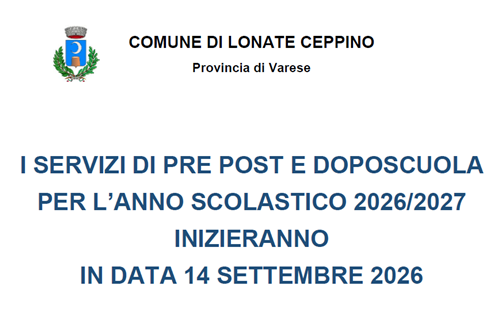 Inizio servizi di pre post e doposcuola