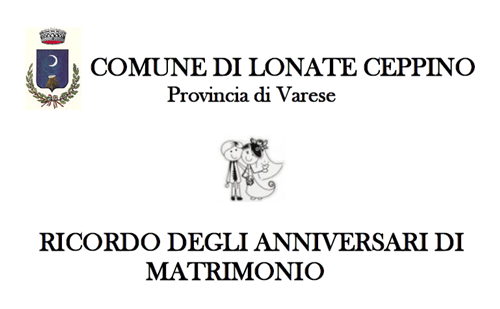 Ricordo degli Anniversari di Matrimonio