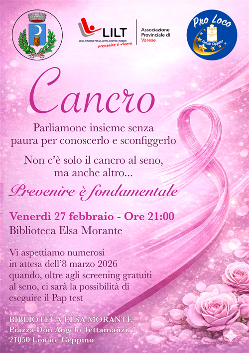 Incontro sulla prevenzione del cancro